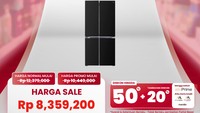 Diskon Besar-besaran Kulkas side by side 480L di Transmart Full Day Sale