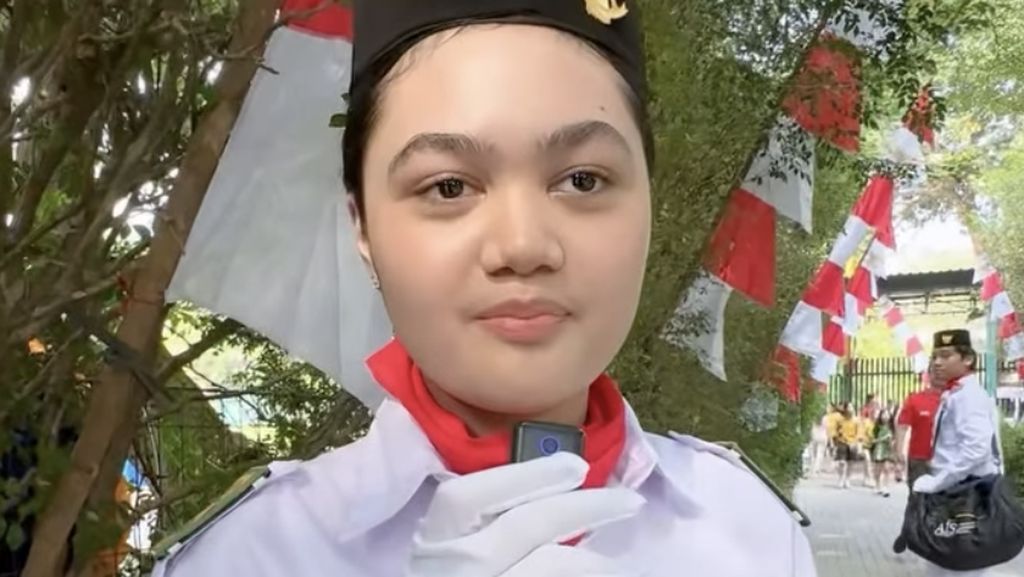 Bikin Bangga! Amora Lemos Jadi Pembaca Teks Proklamasi di Sekolah