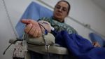 Bantu Korban Gempa, Warga Bogota Berbondong-bondong Donorkan Darah