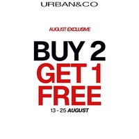 Saat ke mall, pastikan kamu mampir ke toko Urban&Co yang sedang menawarkan program Buy 2 Get 1 Free sampai 25 Agustus mendatang. Foto: Instagram