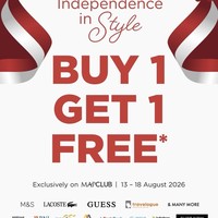 Sementara itu MAPCLUB memberikan gratis ongkir dan Buy 1 Get 1, termasuk untuk Marks&Spencer yang sudah diburu oleh para pembeli.  Foto: Instagram