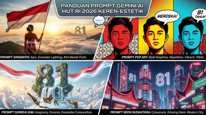 Gambar HUT RI 2026 Gemini AI