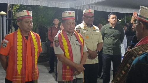 Mendagri Muhammad Tito Karnavian tiba di Manggarai Timur, NTT, Minggu (16/8/2026).