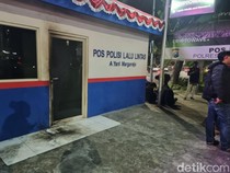 Kronologi Ojol Lempar Molotov ke 2 Pos Polisi Surabaya gegara Ditilang