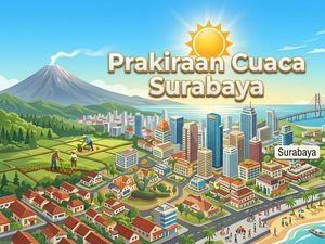 Prakiraan Cuaca Surabaya Hari Ini: Berawan, Suhu Mencapai 33 Derajat Celsius