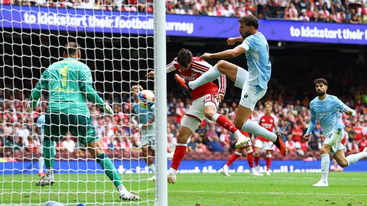 City dihajar Arsenal tiga gol tanpa balas di Community Shield 2026. Foto: Action Images via Reuters/Matthew Childs
