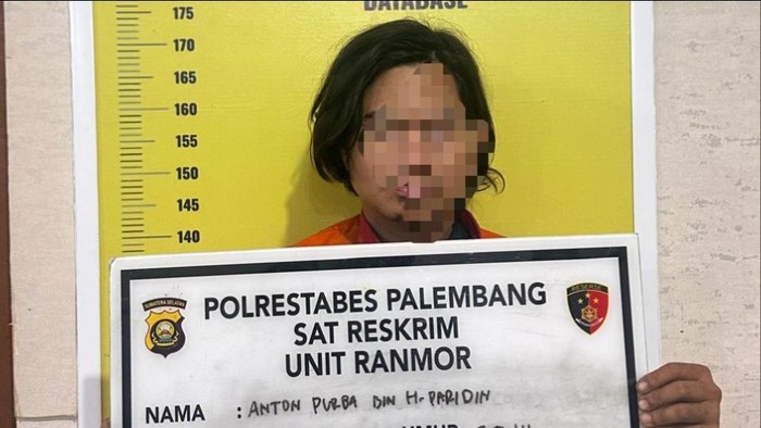Tampang pelaku curanmor di Palembang