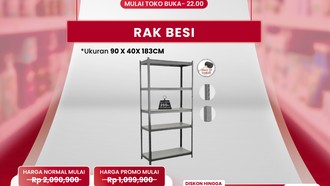 Serbu! Beli Rak Besi Semurah Ini di Transmart Full Day Sale