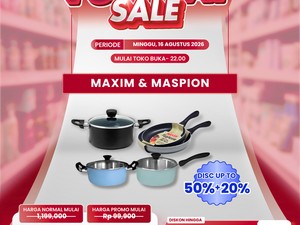 Transmart Full Day Sale! Alat Masak Jadi Murah Meriah