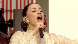 Momen-momen Selebritas di Upacara HUT ke-81 RI di Istana Merdeka