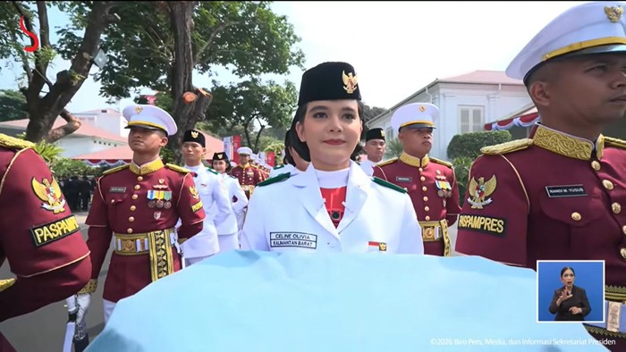 Celine Olivia Apriani, Pembawa Baki Paskibraka Nasional 2026