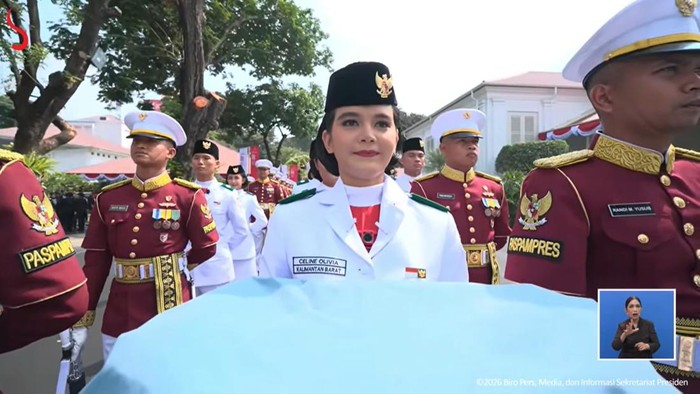 Celine Olivia Apriani, Pembawa Baki Paskibraka Nasional 2026