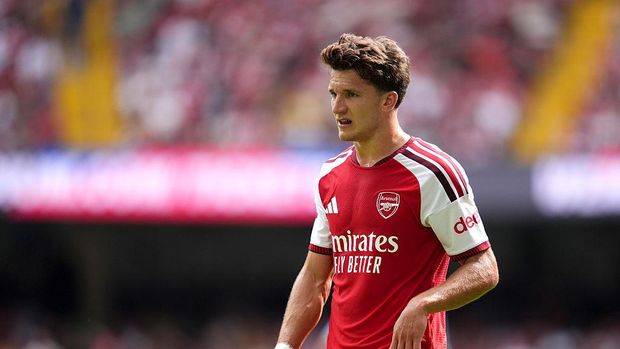 Arsenal's Christos Tzolis during the FA Community Shield match at the Principality Stadium, Cardiff. Picture date: Sunday August 16, 2026. (Photo by Adam Davy/PA Images via Getty Images)