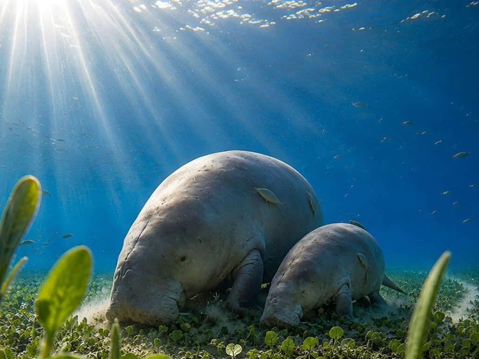 Dugong berkaki hasil AI di Thailand