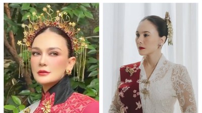 Dewi Soekarno-Wulan Guritno, Gaya 9 Artis Ikut Upacara HUT ke-81 RI di Istana