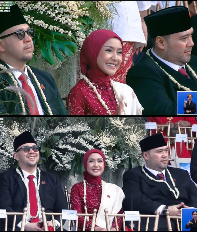 Upacara HUT ke-81 RI digelar pada Senin (17/8/2026) di Istana Negara. Selain dihadiri oleh pejabat negara, sederet selebriti hadir menyaksikan rangkaian acara kenegaraan tersebut. Salah satunya adalah Cita Rahayu atau sebelumnya bernama Cita Citata, yang hadir mendampingi Mahardhika Soekarno atau Didi Mahardika. Foto: Dok. Instagram @cita_rahayu.