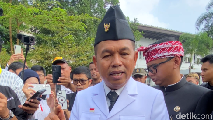 Gubernur Jabar Dedi Mulyadi di Gedung Sate, Kota Bandung usai upacara HUT RI, Senin 17 Agustus 2026