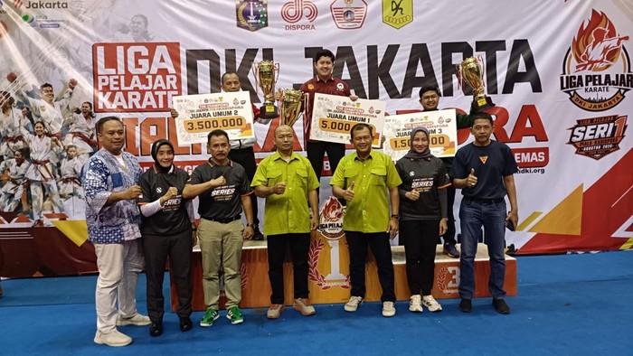 INKAI DKI Jakarta juara umum seri 1 Liga Pelajar Karate 2026