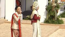 Momen-momen Selebritas di Upacara HUT ke-81 RI di Istana Merdeka