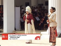Melly Goeslaw dan Kris Dayanti Bawakan 2 Lagu di Upacara HUT ke-81 RI