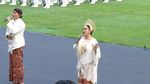 Deretan Selebritas Hadiri Upacara Penurunan Bendera HUT RI di Istana Merdeka