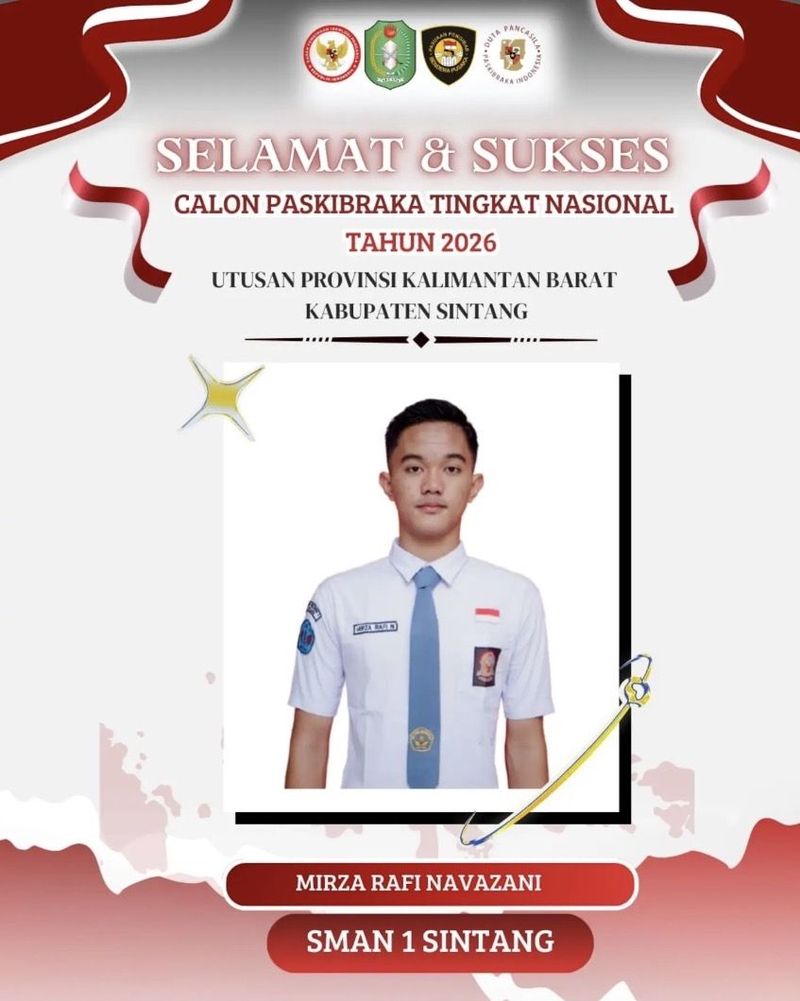 Mirza Rafi Navazani, Paskibraka asal Sintang Kalbar. (dok Kesbangpol Sintang) Mirza Rafi Navazani, Paskibraka asal Sintang Kalbar. (dok Kesbangpol Sintang)