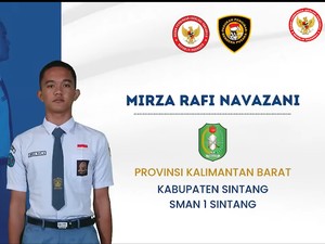 Profil Mirza Rafi Navazani, Paskibraka Sintang yang Jadi Pembentang Bendera