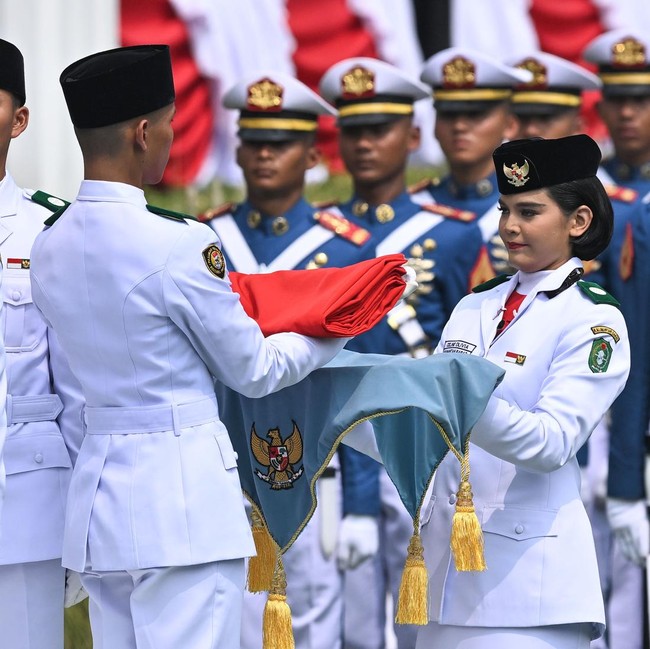Momen Khidmat Upacara 17 Agustus di Istana Merdeka