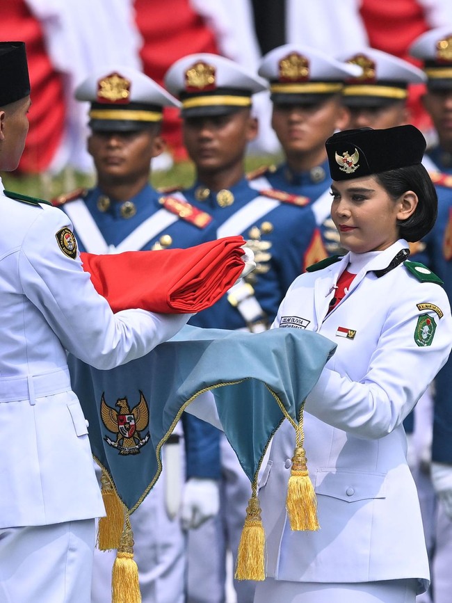 Momen Khidmat Upacara 17 Agustus di Istana Merdeka