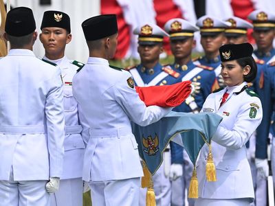 Momen Khidmat Upacara 17 Agustus di Istana Merdeka