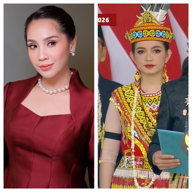 Selvi Ananda Pakai Baju Adat Dayak, Nagita Kebaya Merah di Upacara HUT RI