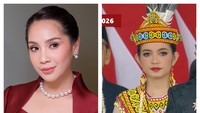 Selvi Ananda Pakai Baju Adat Dayak, Nagita Kebaya Merah di Upacara HUT RI