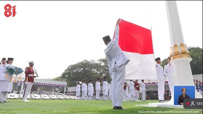 Upacara Penurunan Bendera Merah Putih