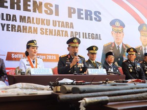 16 Senpi Ilegal di Malut Disita, 4 Senjata Diduga Hendak Dijual ke KKB Papua