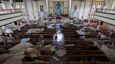 Potret Kerusakan Bangunan Gereja St. Fransiskus Asisi Pascagempa
