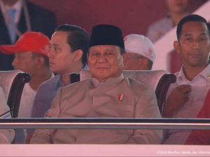 Prabowo Tiba di Monas, Buka Karnaval HUT ke-81 RI