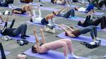 Rayakan HUT ke-81 RI, Warga Jaga Kebugaran Lewat Pilates