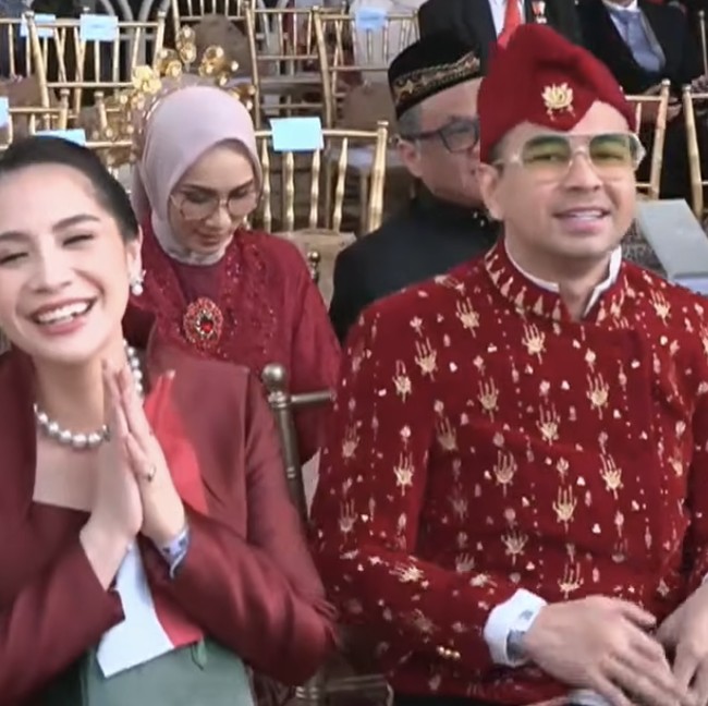 Raffi Ahmad dan Nagita Slavina Kompak saat HUT RI Ke-81 di Istana Merdeka