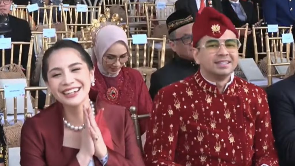 Raffi Ahmad dan Nagita Slavina Kompak saat HUT Ke-81 RI di Istana Merdeka