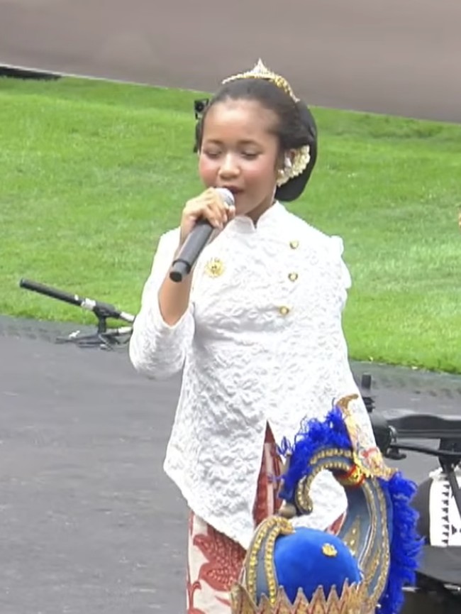 Tampil di Istana Merdeka, Savia Aulia Sinden Cilik Disabilitas Curi Perhatian