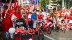 Semarak Pawai Kemerdekaan Warga Warnai Kawasan Dukuh Atas