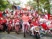 Semarak Pawai Kemerdekaan Warga Warnai Kawasan Dukuh Atas