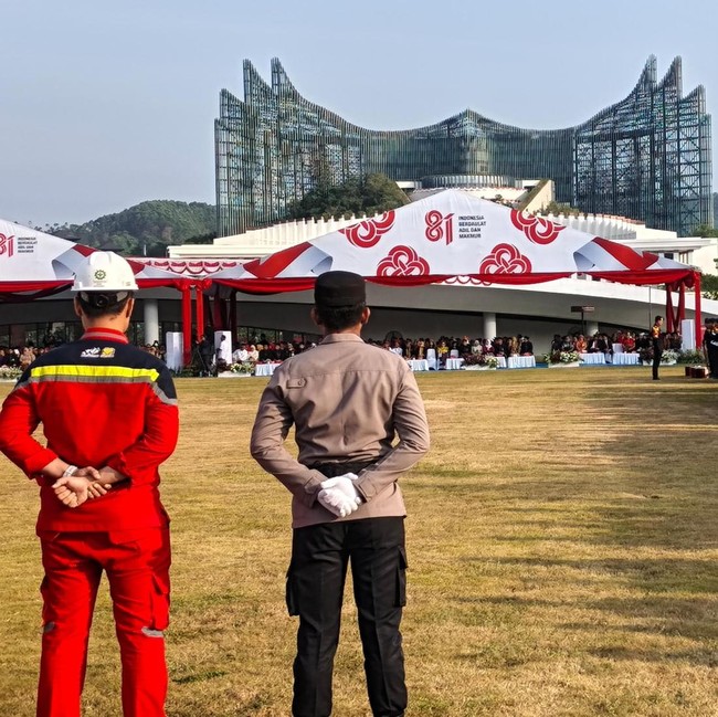 Suasana Upacara HUT ke-81 RI di IKN