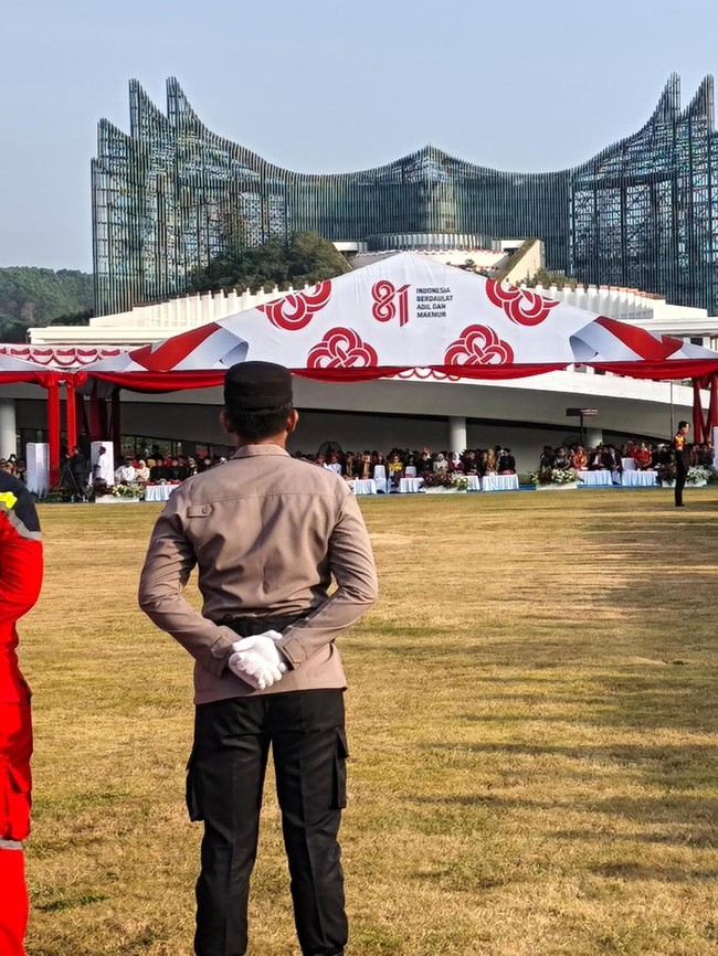 Suasana Upacara HUT ke-81 RI di IKN