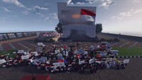 Rayakan HUT RI ke-81, Mahasiswa Binus Gelar Upacara Bendera Virtual di Roblox