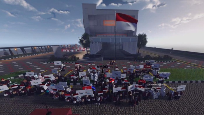 Upacara Bendera di Roblox