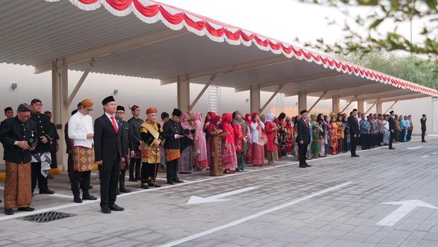 Upacara peringatan HUT ke-81 RI di KBRI Abu Dhabi