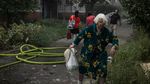 Dampak Serangan Udara Rusia Rusak Apartemen Warga di Kramatorsk