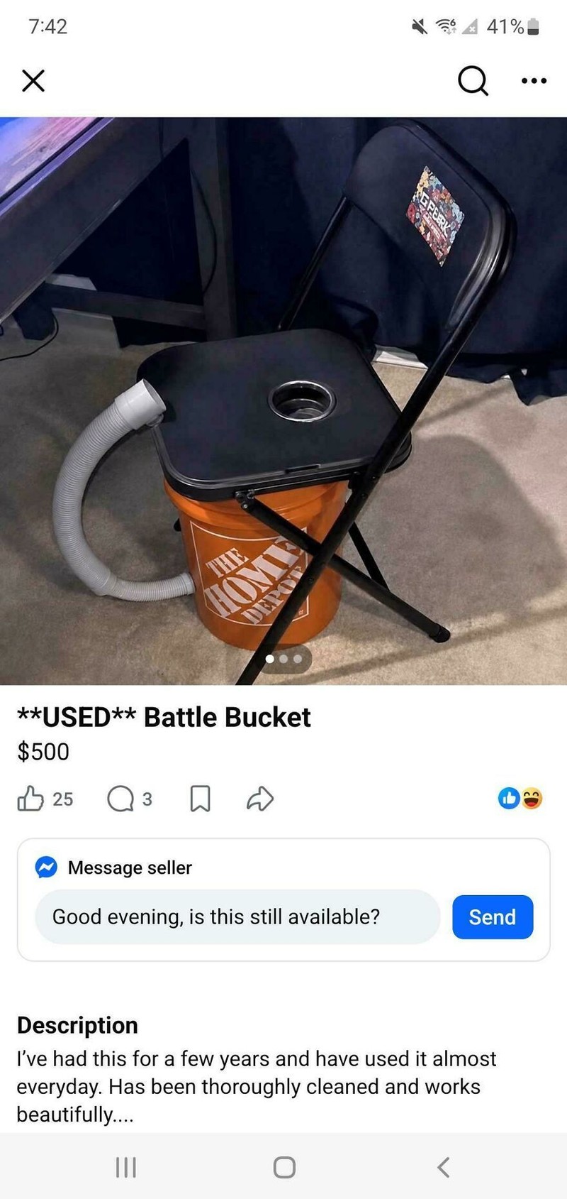Kadang, apa yang dijual di marketplace bisa sangat di luar nalar. Kayak yang begini ini, nih. Siapa yang minat belinya?