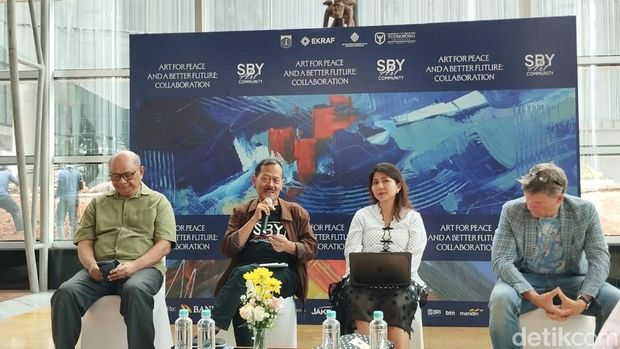 Pameran Seni SBY Art Community Jumpa pers pameran seni SBY Art Community